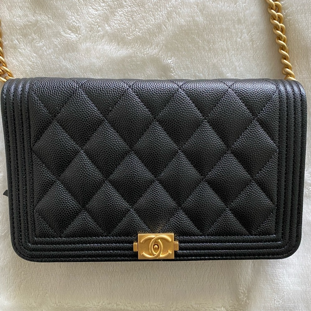 Chanel BOY WOC - Black Caviar